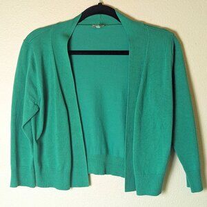 Cielo Women's Soft Solid Open Front 3/4 Sleeve Sweater Cardigan, Camel,  Sz M